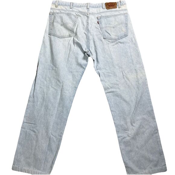 VTG 90s Levi’s Men’s 505 Jeans Red Tab 41X29 USA Light Wash Denim Blue Fade - Picture 2 of 16